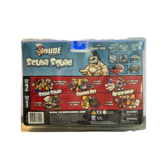 Tech Deck Scuba Squad Sumo San #004 Dude Evolution NEW - Picture 6 of 6